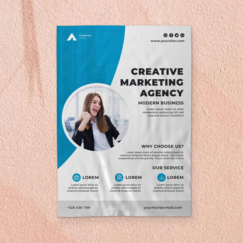 Free Wheatpaste Wall Mockup PSD Template