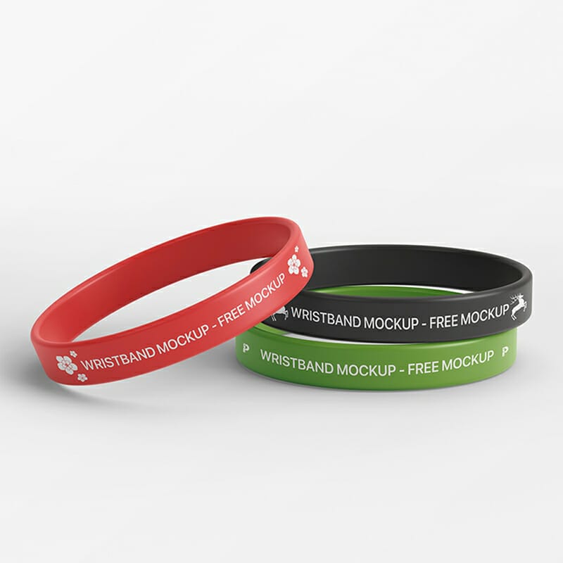 Free Wristband Mockup