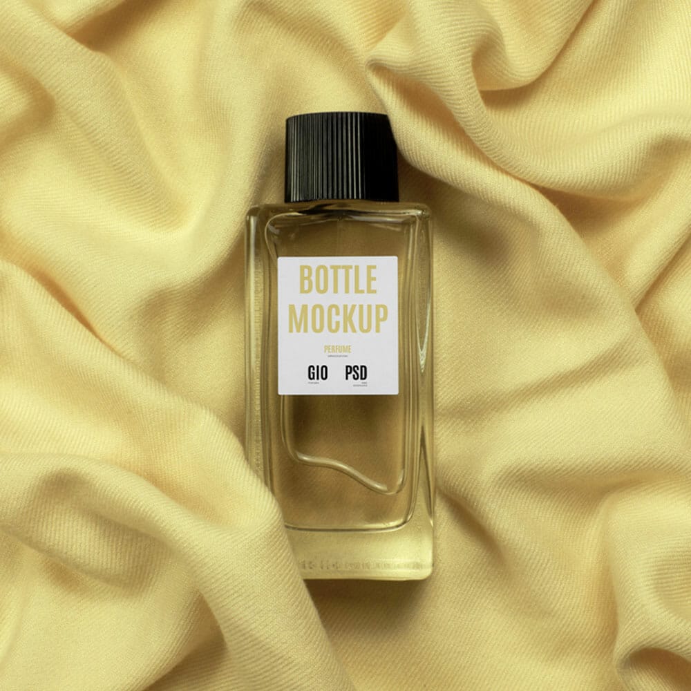 Glass Bottle Perfume Mockup