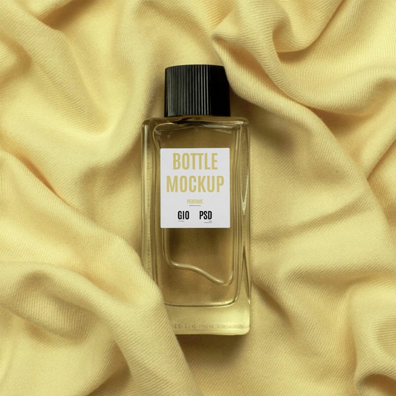 Glass Bottle Perfume Mockup