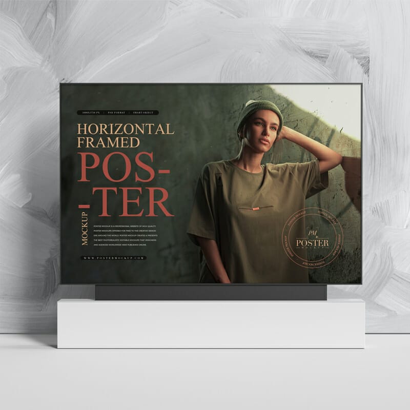 24×36 Horizontal Framed Poster Mockup
