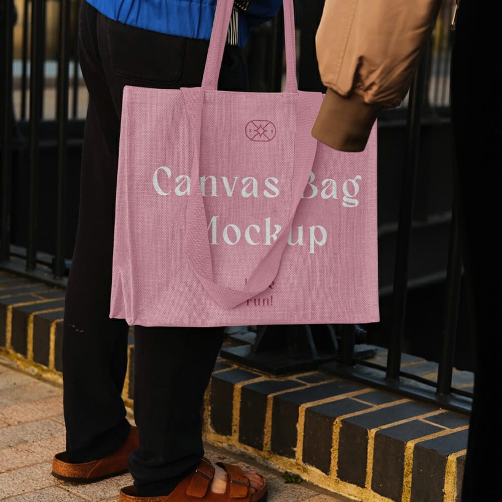 Medium Canvas Bag Mockup