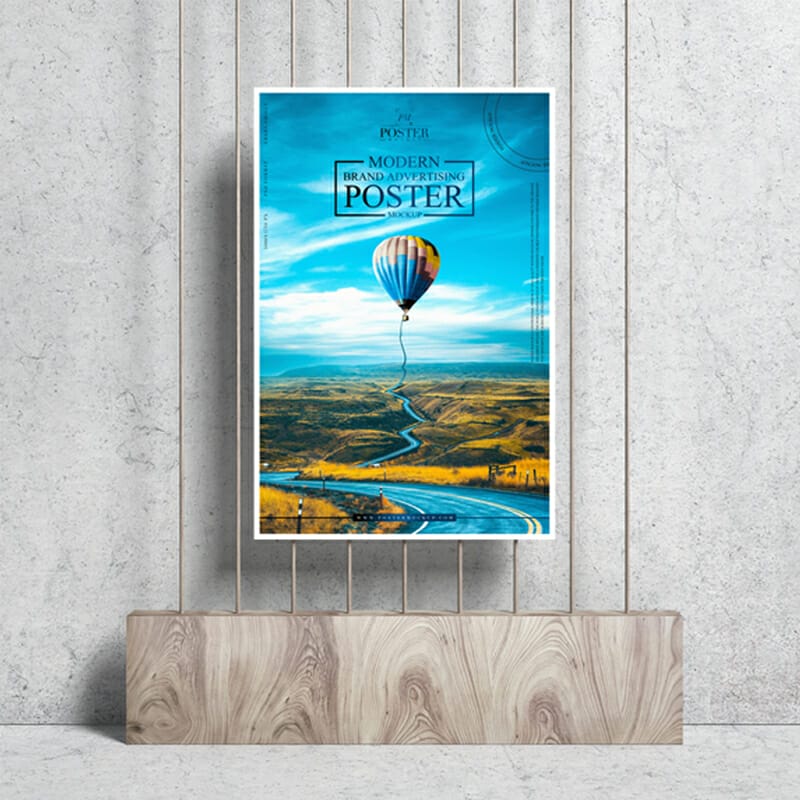 Modern Brand Advertising Poster Mockup