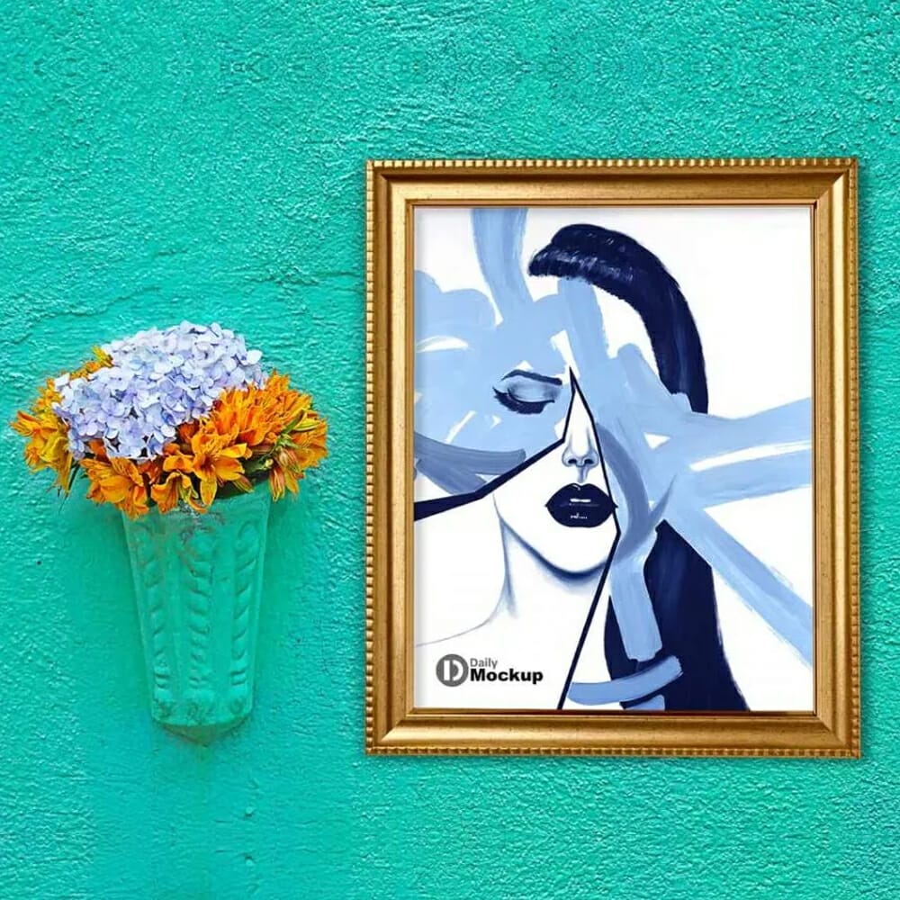 Photo Frame Mockup Free PSD