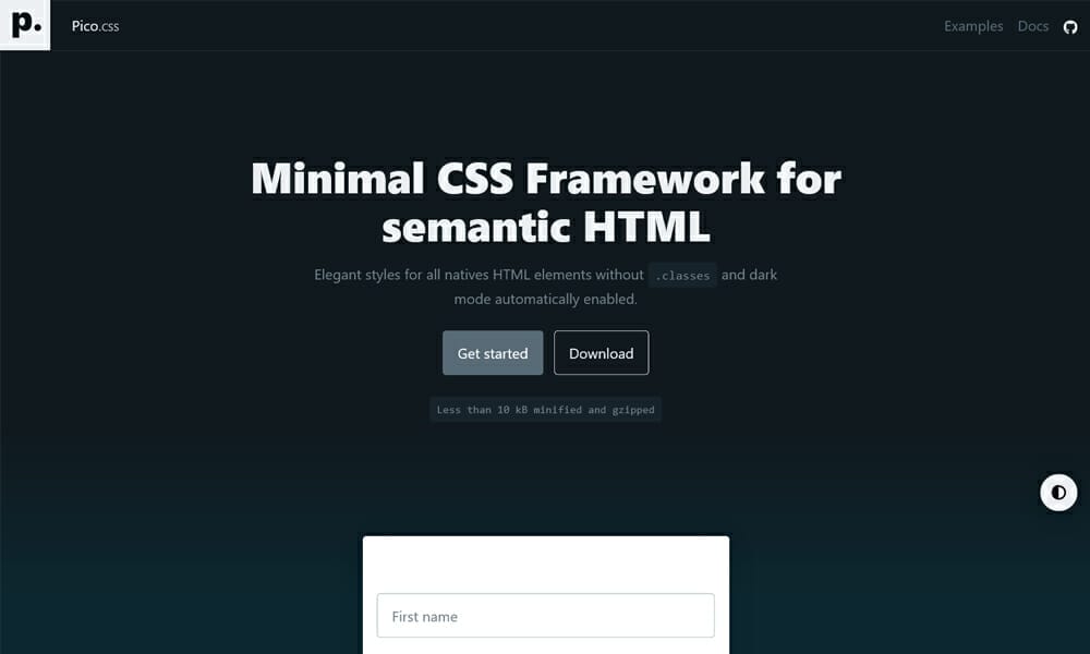 100+ Best CSS Frameworks for Responsive Design 7 Pico.CSS