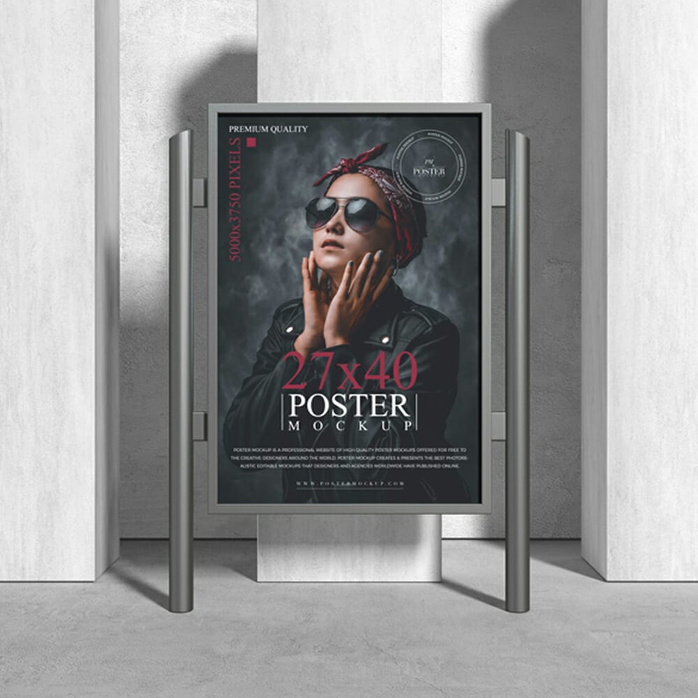 Premium 27×40 Poster Mockup