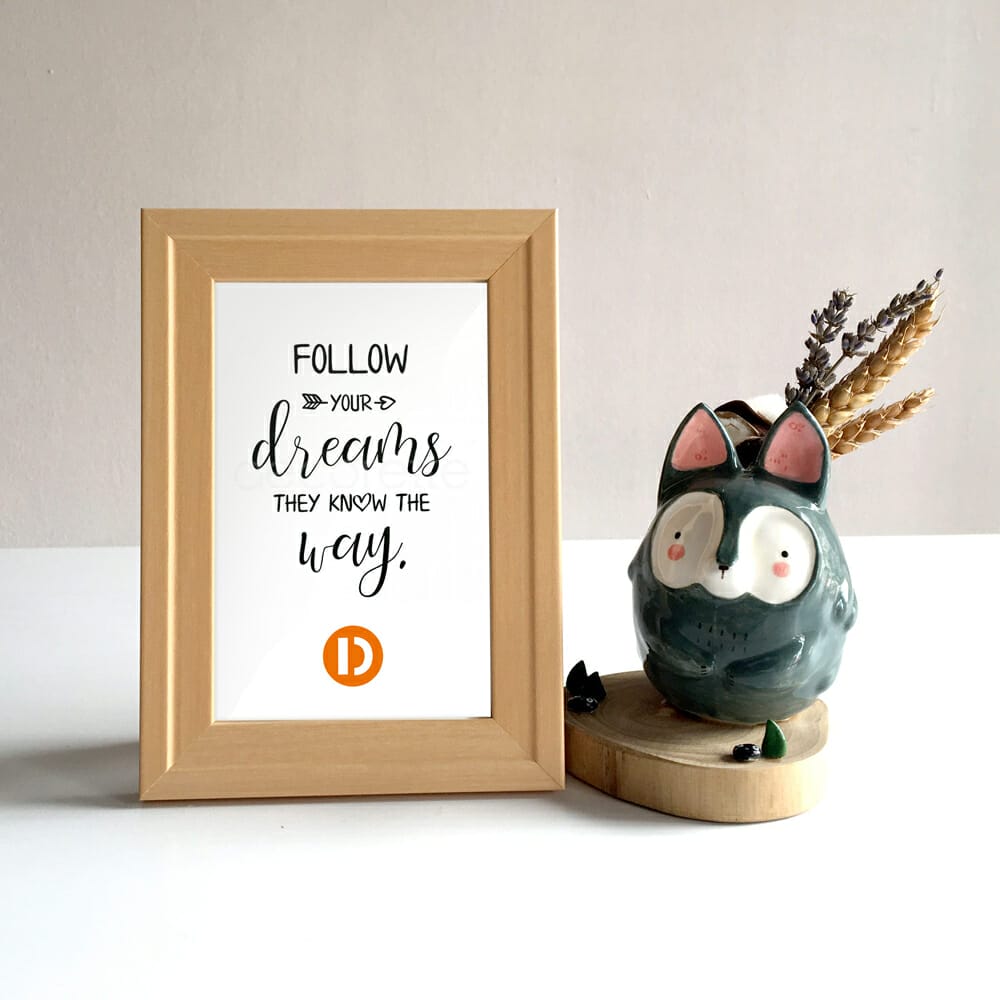 Table Top Photo Frame Mockup