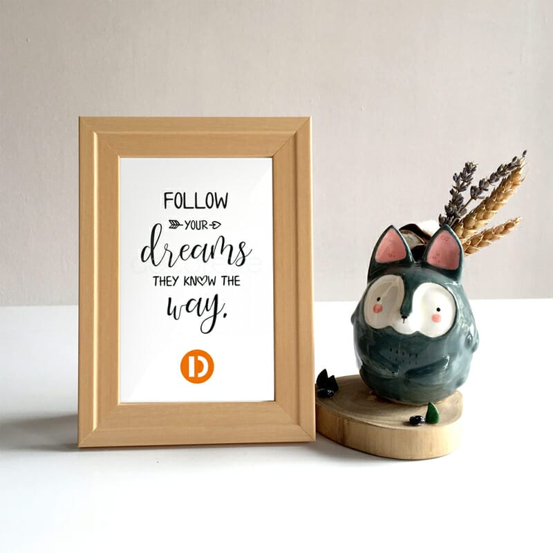 Table Top Photo Frame Mockup