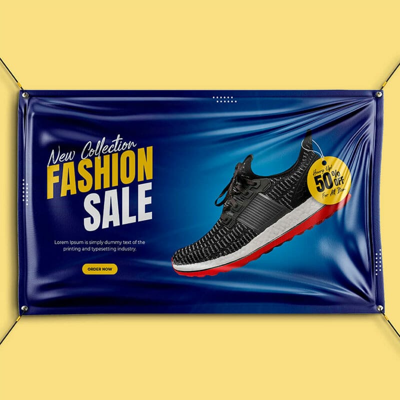 A Free Outdoor Banner Mockup PSD Template