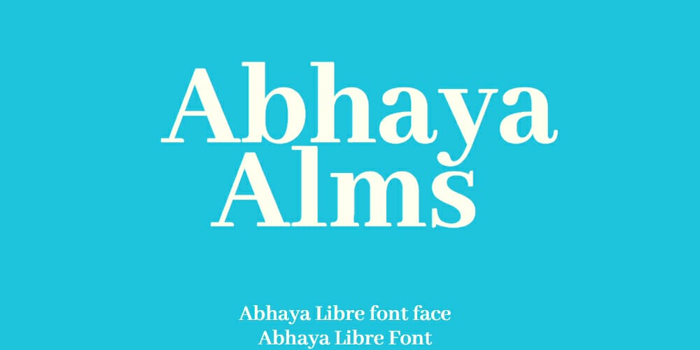 Abhaya Libre Font