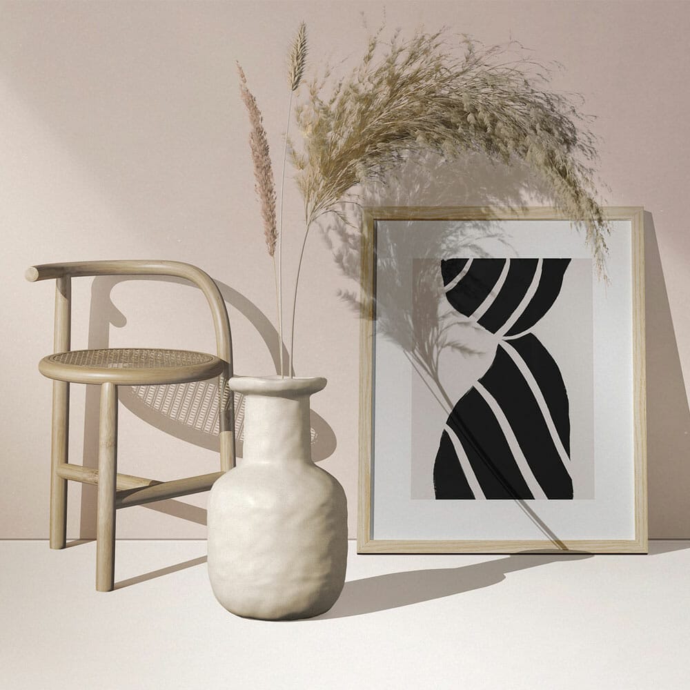 Boho Interior Frame Mockup