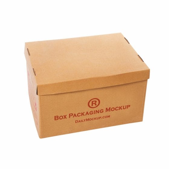 Box Packaging Mokcup Free PSD