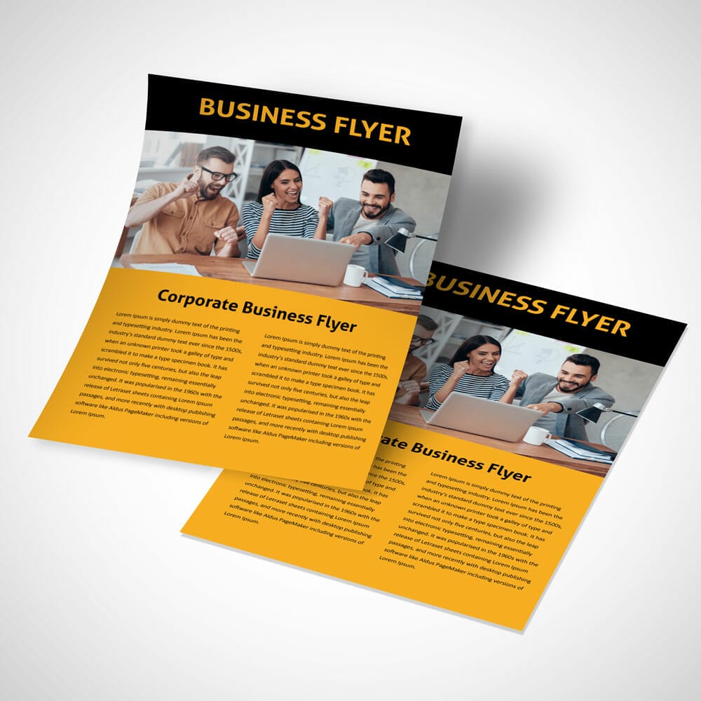 Business Flyer Mockup Free PSD