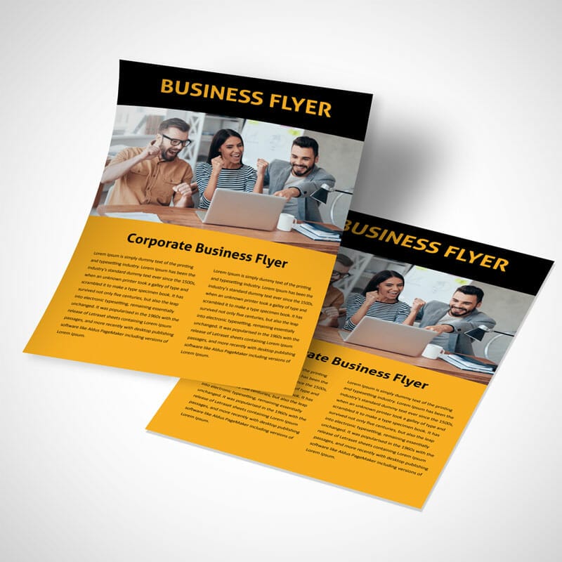 Business Flyer Mockup Free PSD