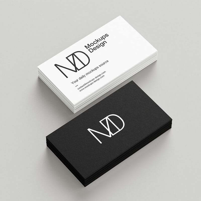 Clean Business Cards Mockup