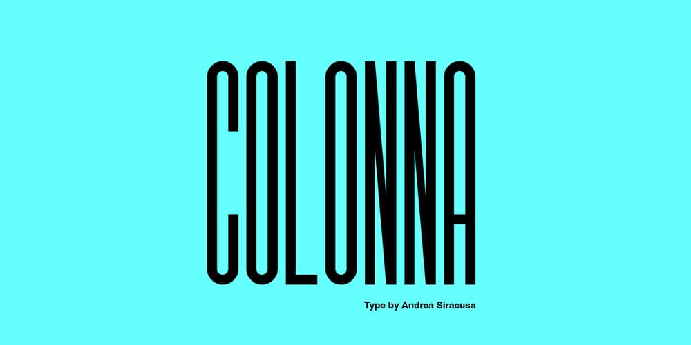 Colonna Condensed Display Font