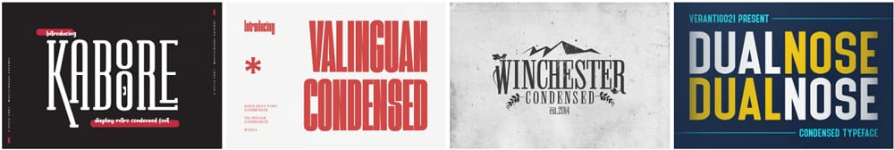 Top Free Condensed Fonts 2