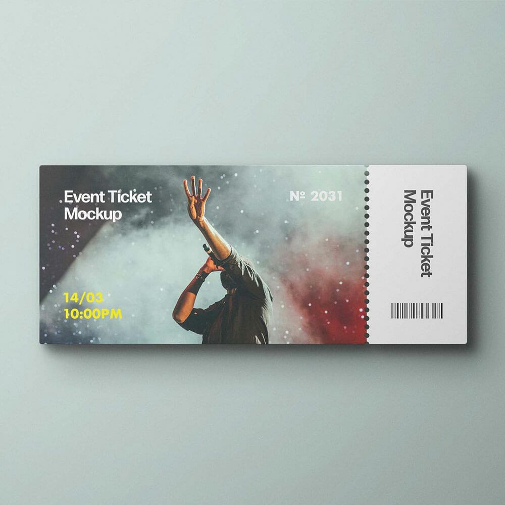 Event Ticket Mockup