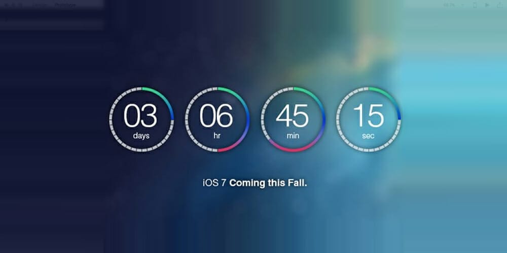 Flat Countdown Timer