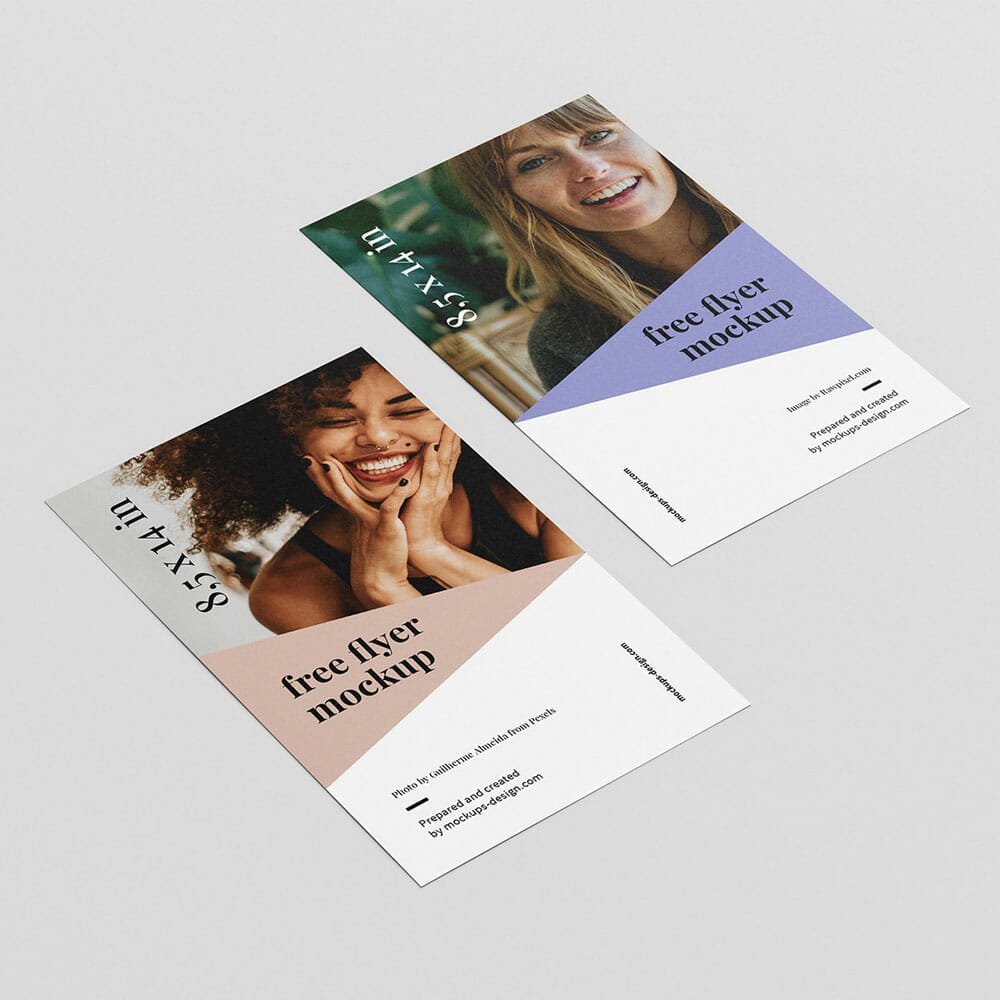 Free 8,5 x 14 Inches Flyer Mockup