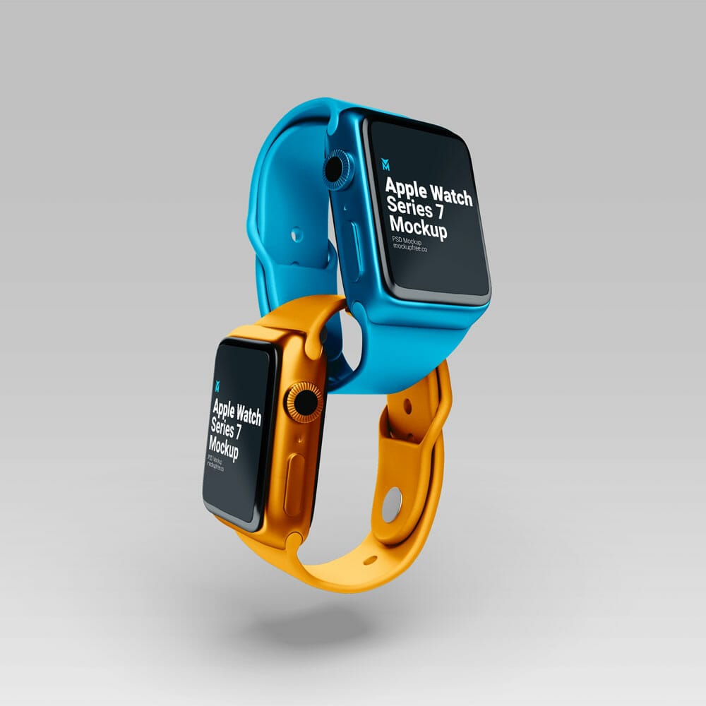 Free Apple Watch Series 7 Mockup