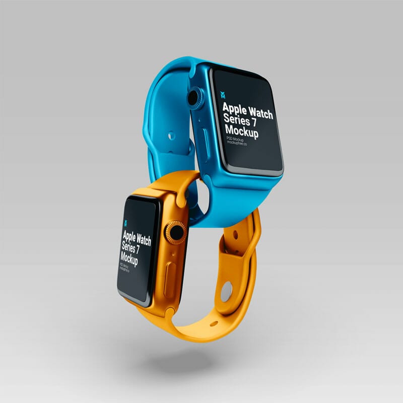 Free Apple Watch Series 7 Mockup