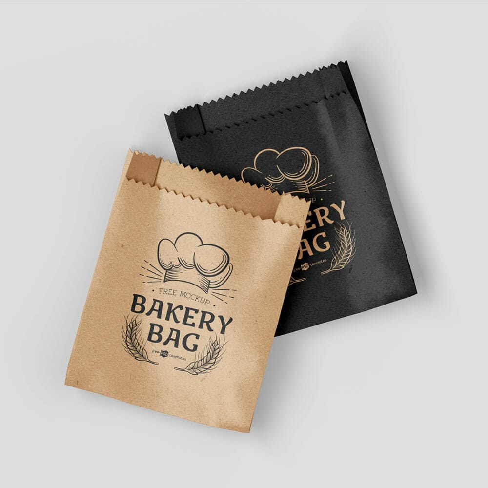 Free Bakery Bag Mockup