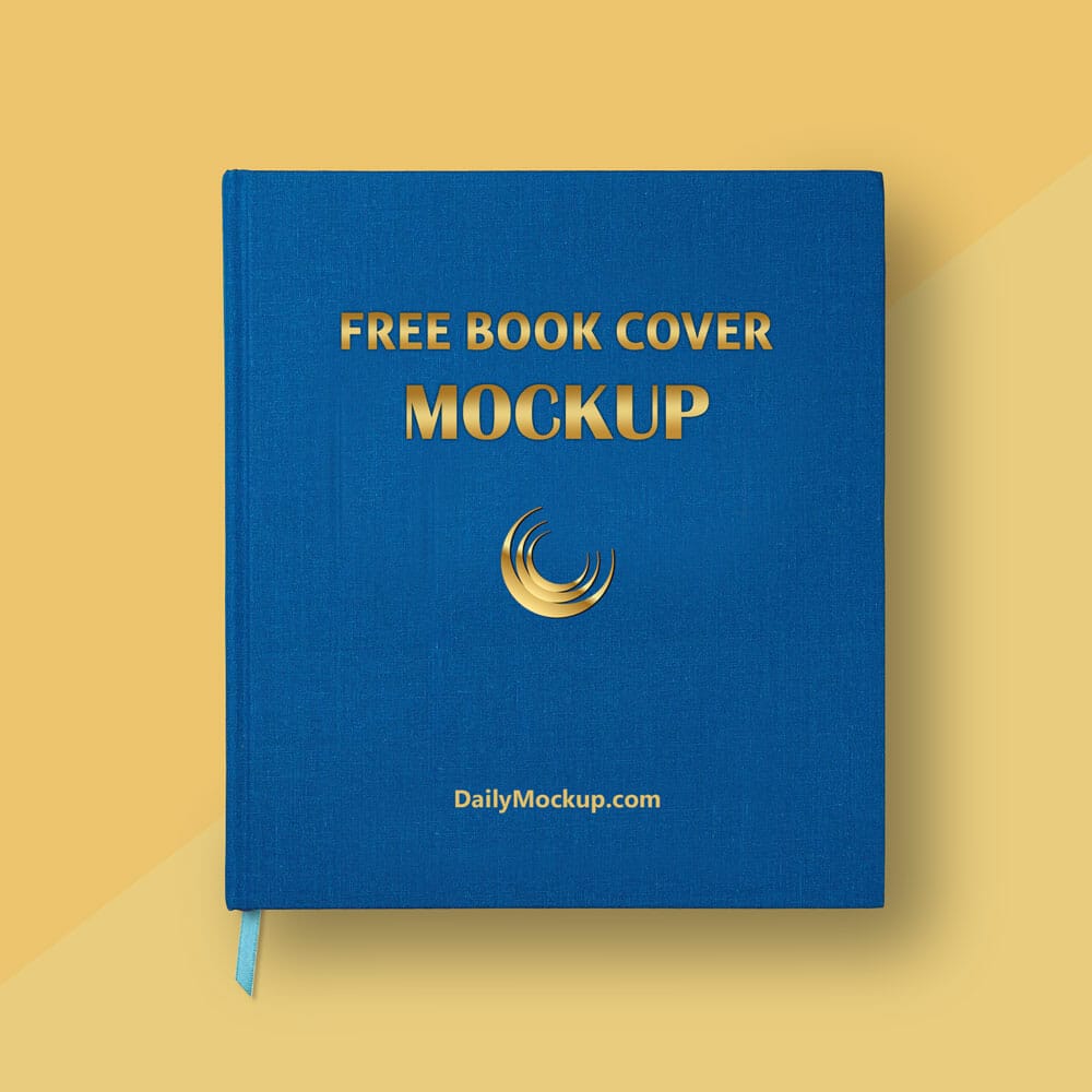 Free Book Cover Mockup PSD Template