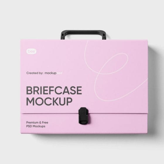Free Briefcase Mockup