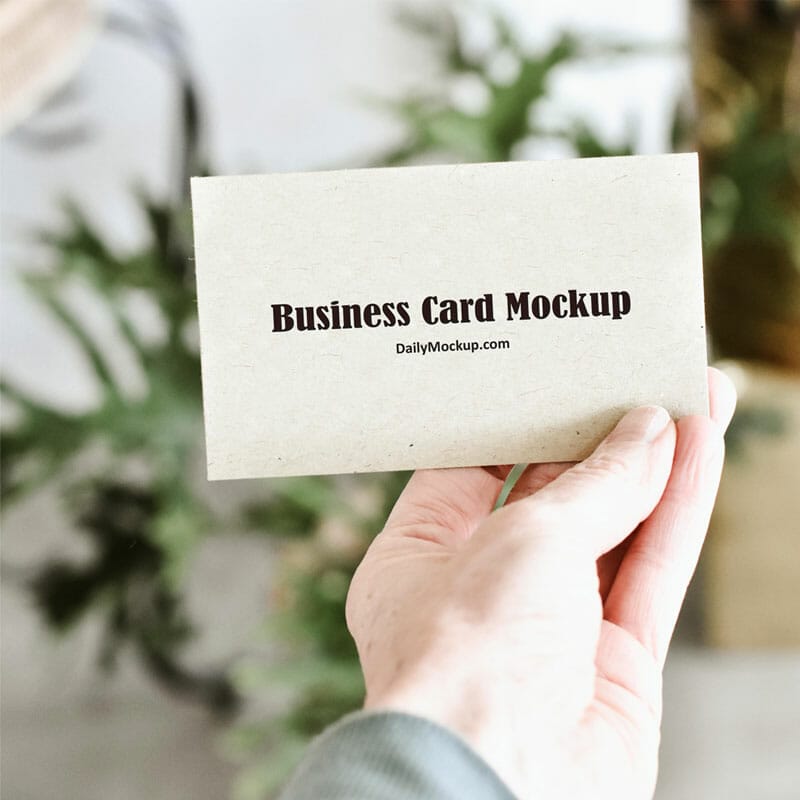 Free Business Card Mockup PSD Template