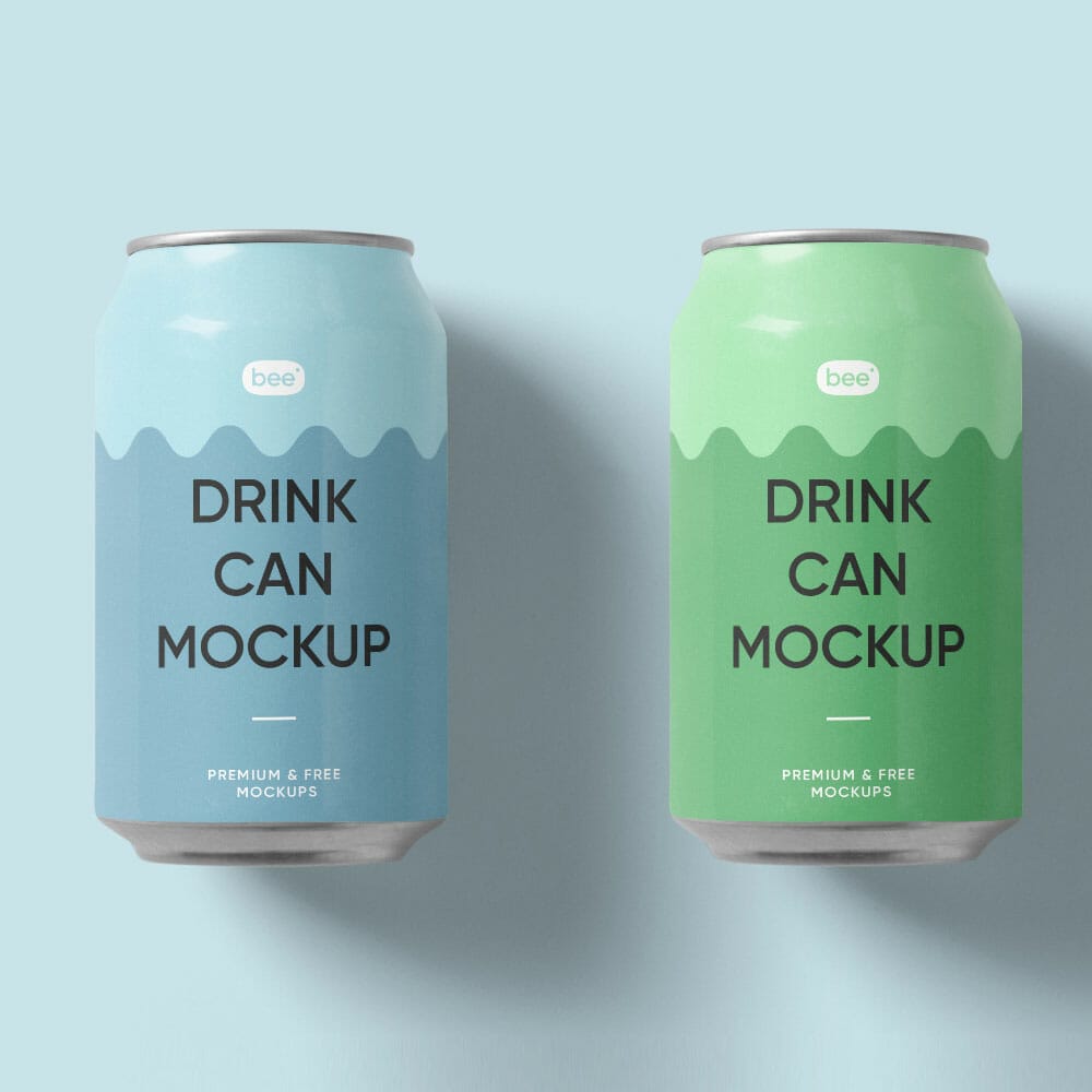 Free Can Mockup