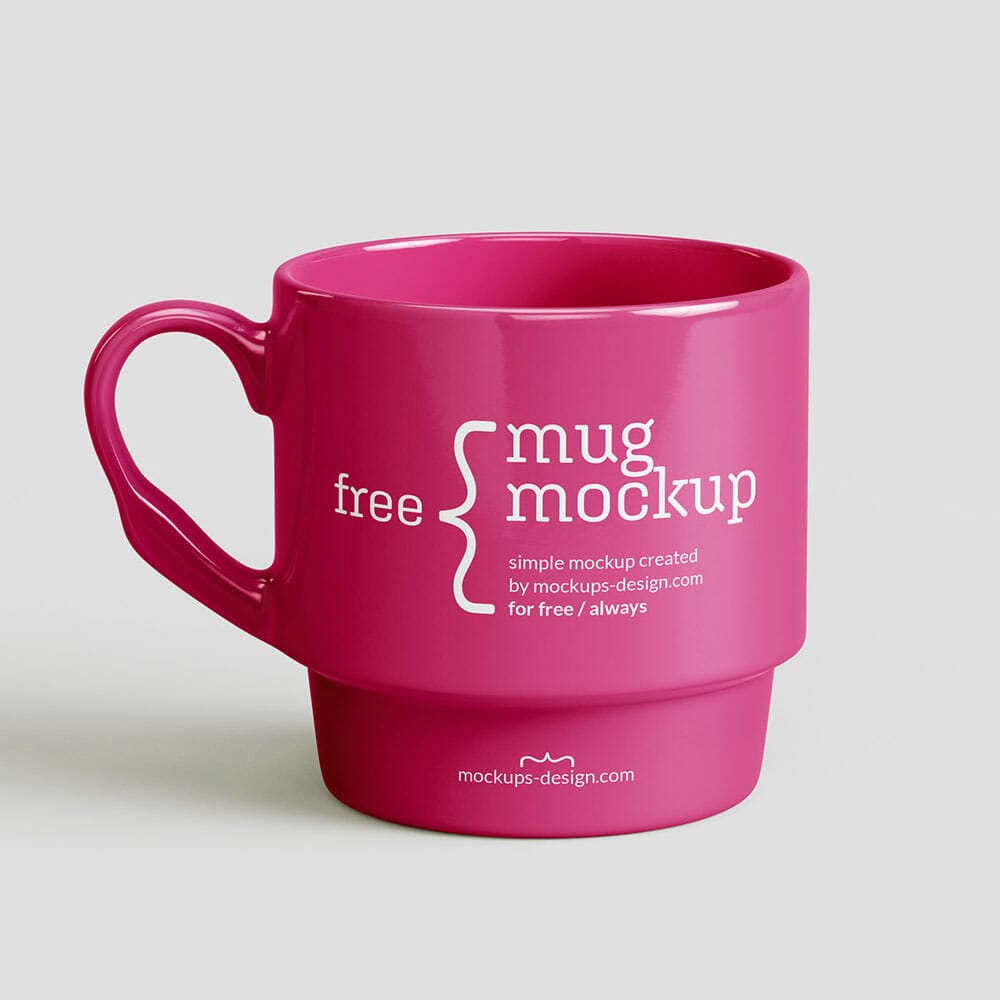 Free Ceramic Mug Mockup