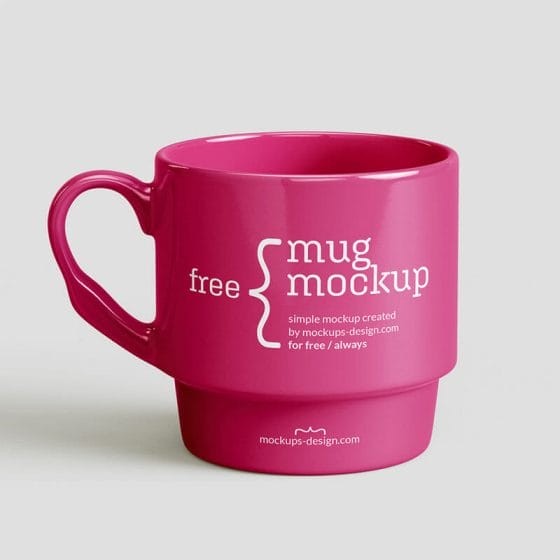 Free Ceramic Mug Mockup