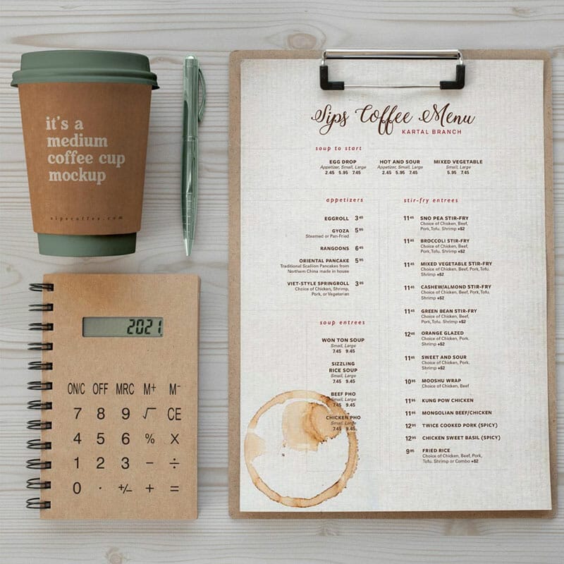 Free Coffee Branding Stationery Mockup Psd Css Author