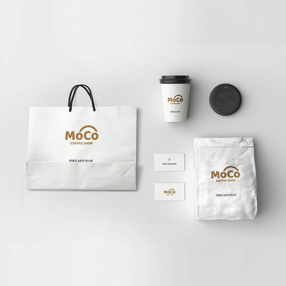 Free Coffee Shop Branding Mockup
