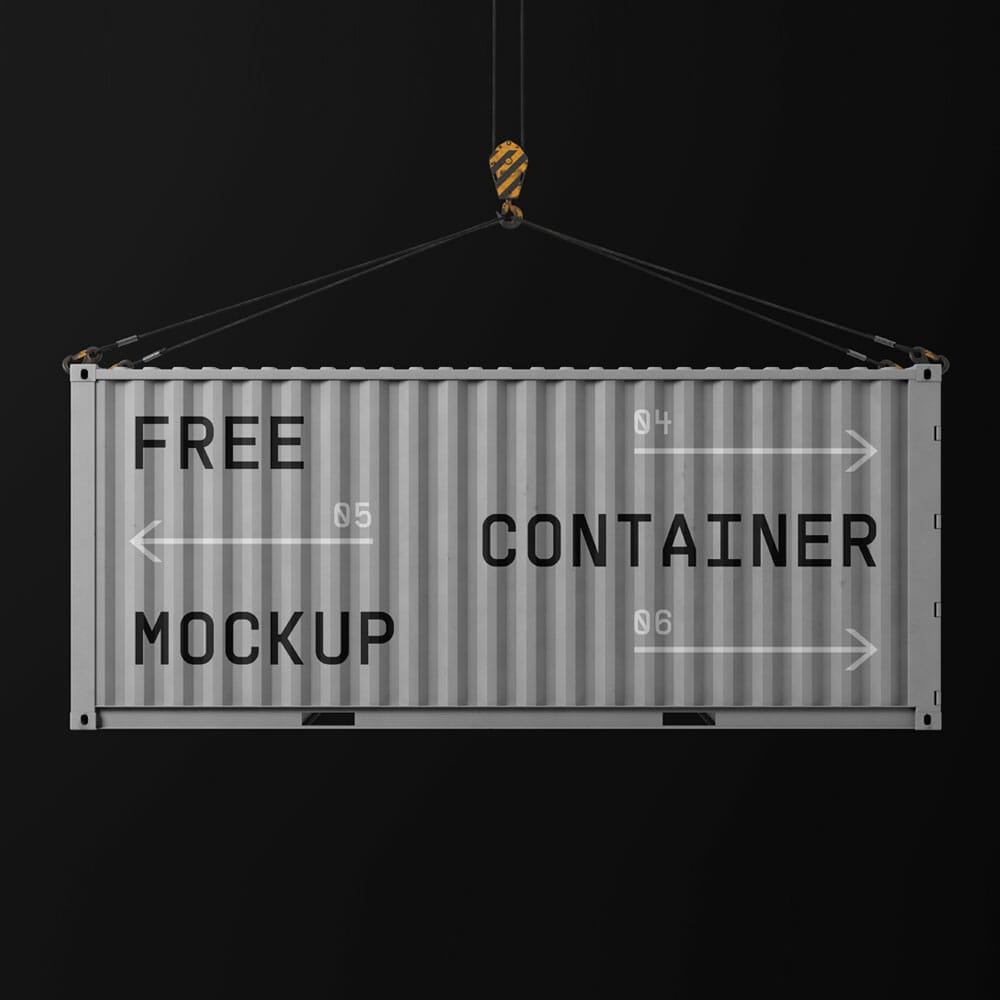 Free Container Mockup