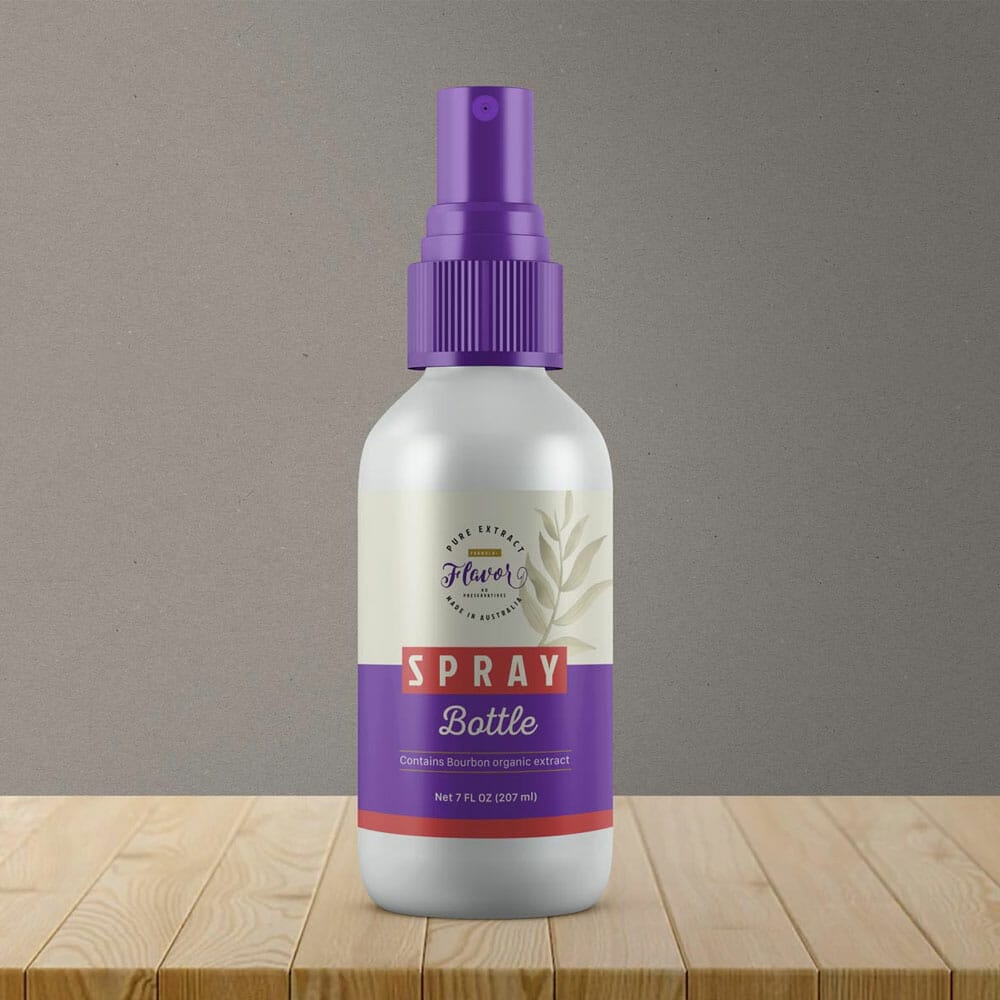 Free Cosmetic Plastic Spray Bottle Mockup PSD