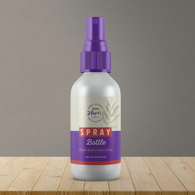 Free Cosmetic Plastic Spray Bottle Mockup PSD