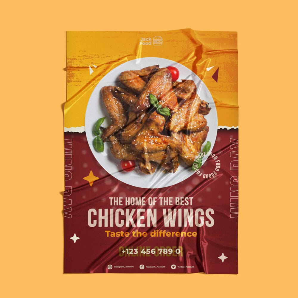 Free Crumpled Paper Mockup PSD Template