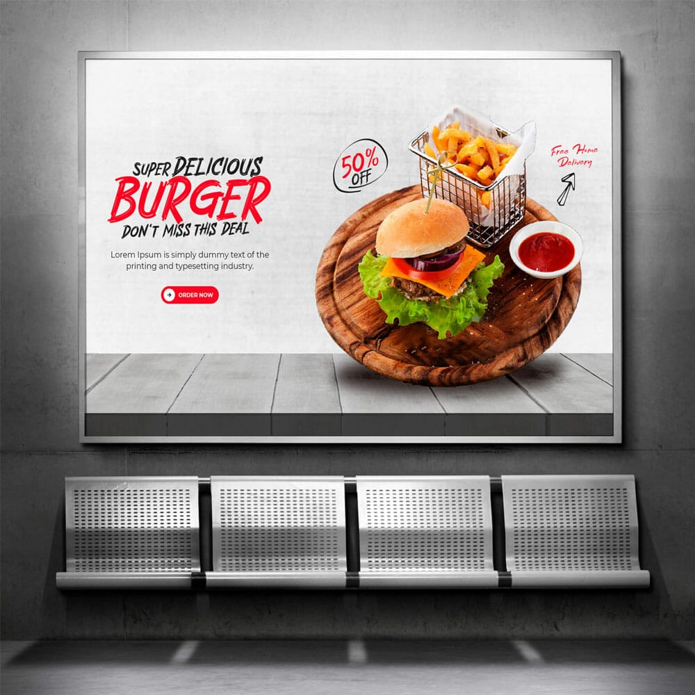 Free Digital Ad Mockup PSD Template