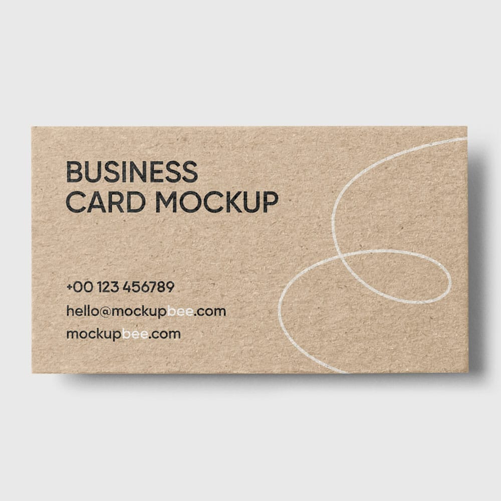 Free Eco Business Card Mockup