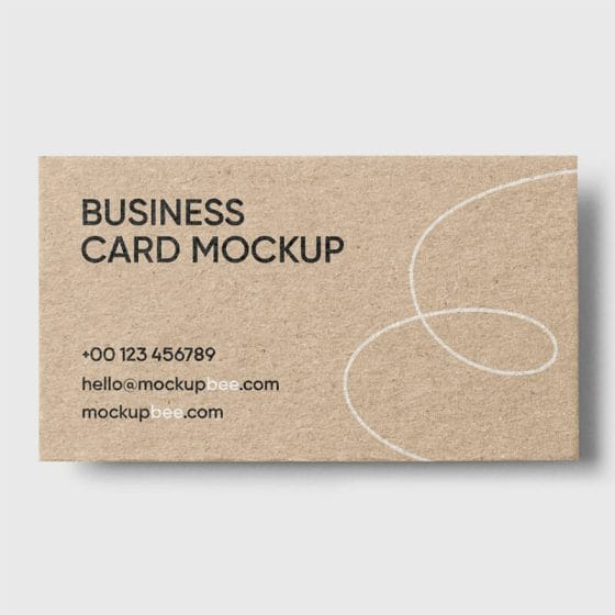 Free Eco Business Card Mockup