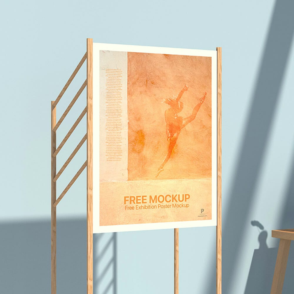 Free Exhibition Poster Mockup