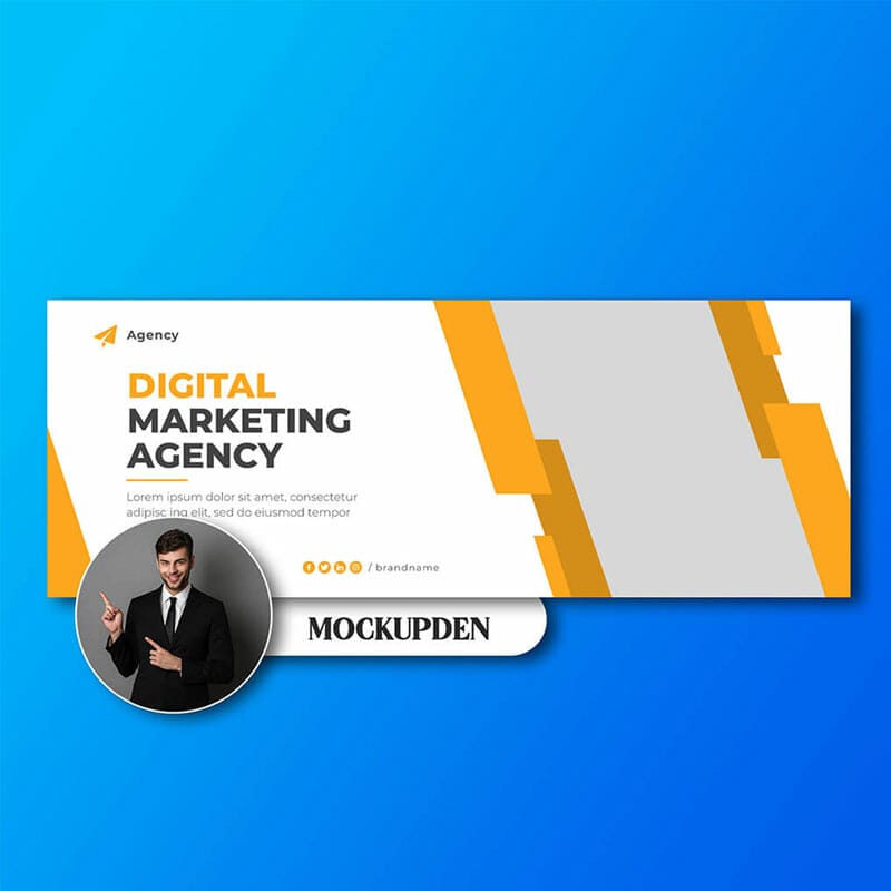 Free Facebook Cover Page Mockup PSD Template