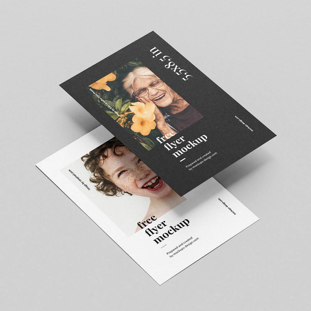 Free 5,5x8,5 In Flyer Mockup