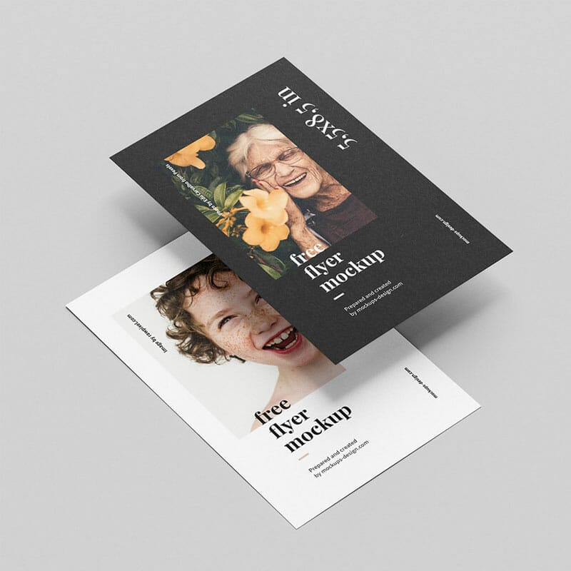 Free 5,5x8,5 In Flyer Mockup