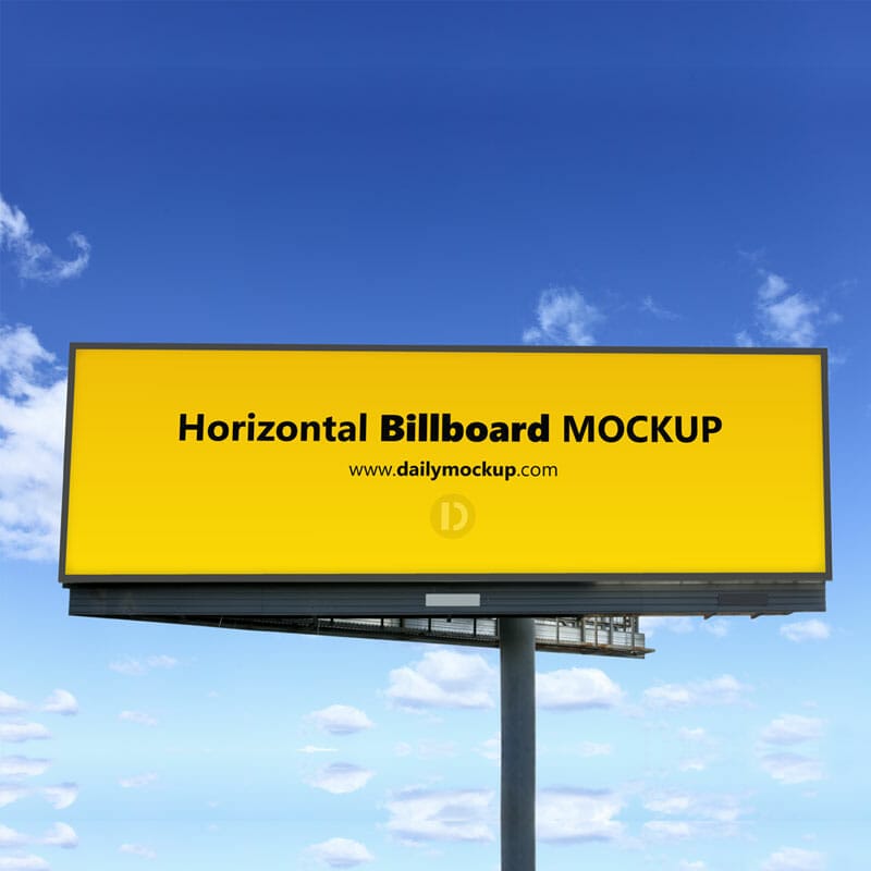 Free Horizontal Billboard Mockup