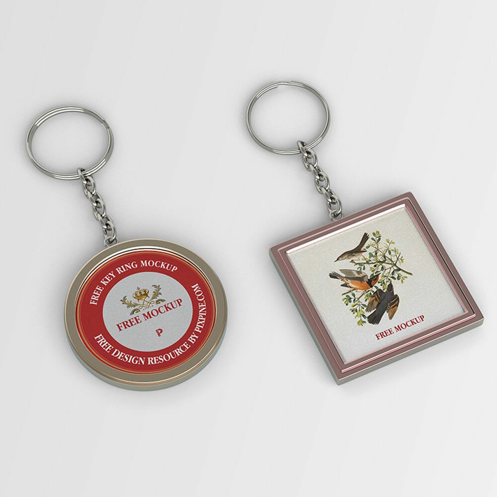 Free Key Ring Mockup