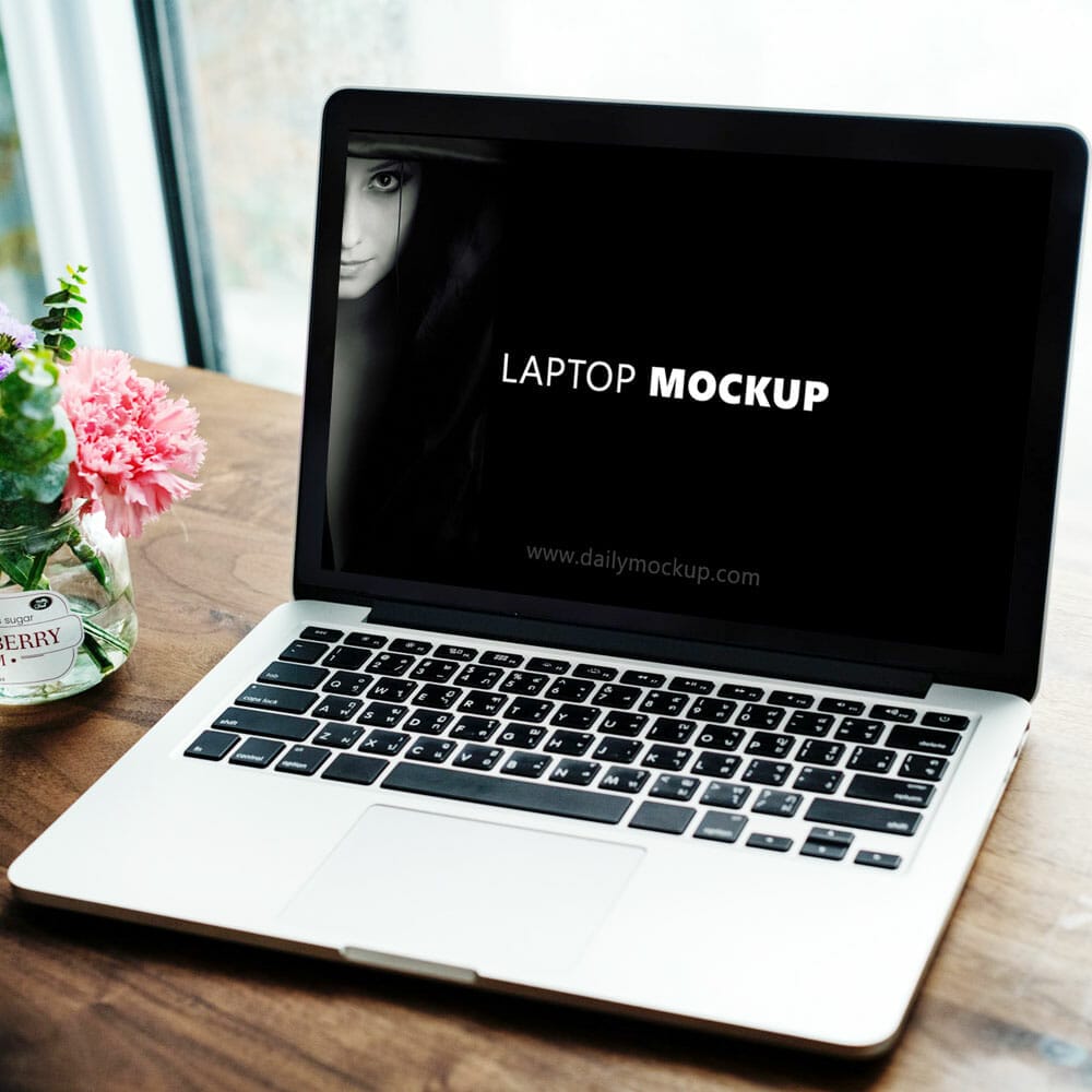 Free Laptop Mockup PSD