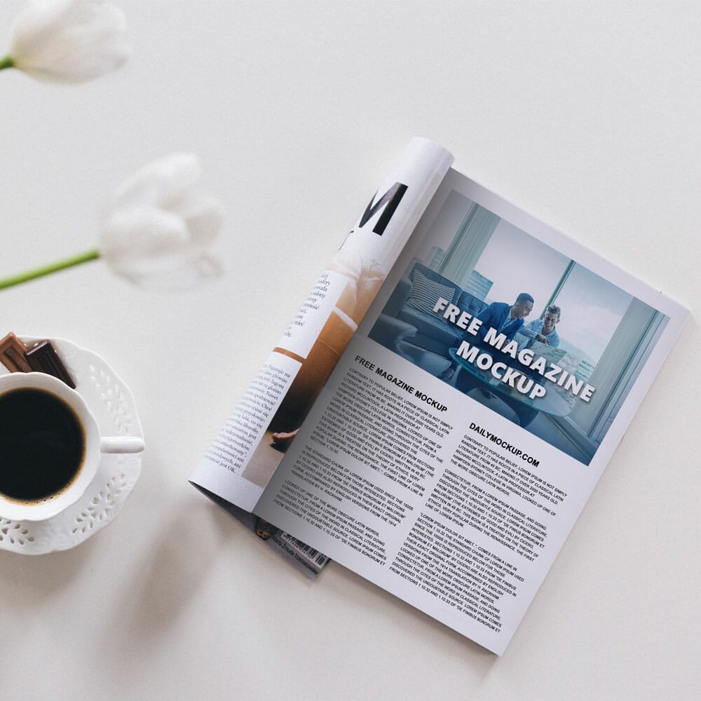 Free Magazine Mockup PSD
